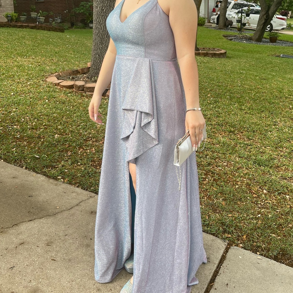 Sparkly blue prom dress size 15
